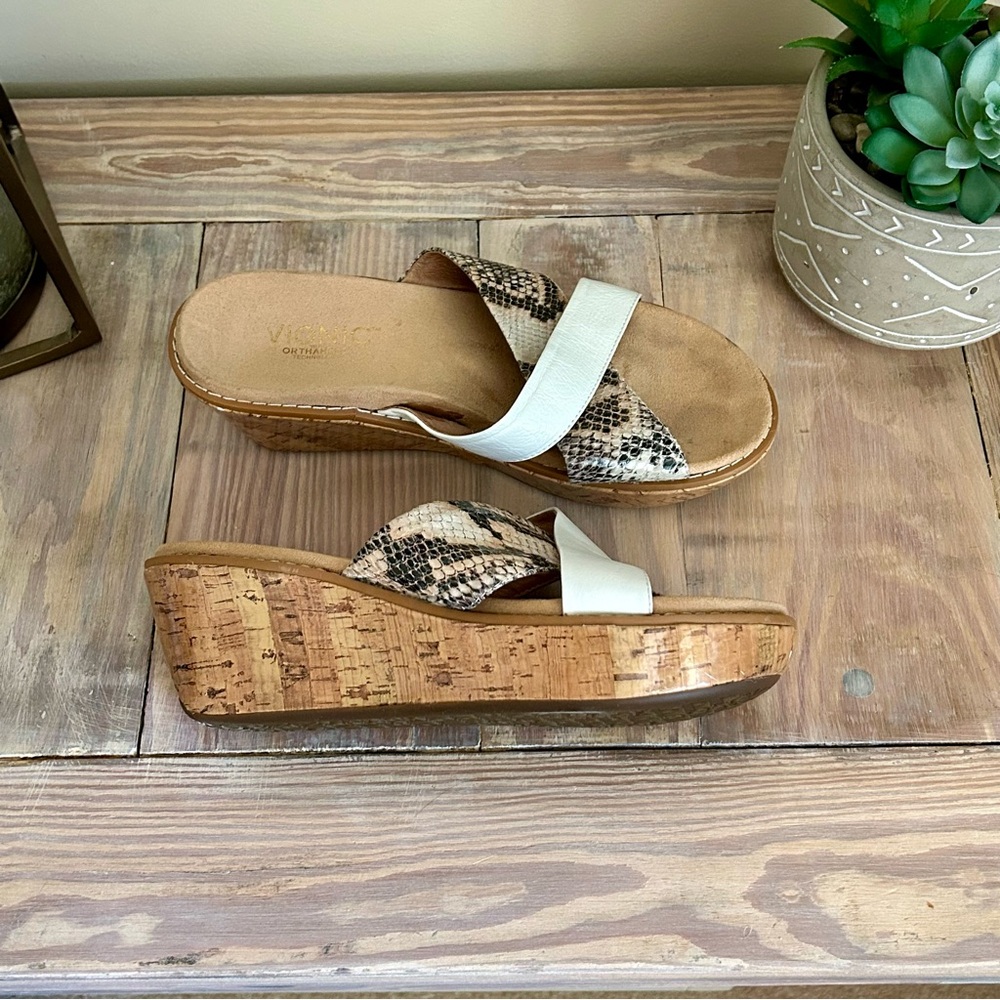 Vionic Montego Leather Platform Wedge Sandal - image 7